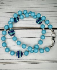 Image 1 of Light Blue Beaded Necklace