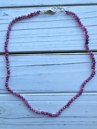 Image 2 of Ruby and Purple Hand-Knotted Necklace