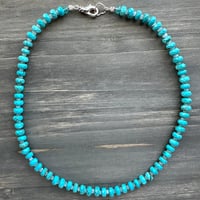 Image 2 of Turquoise Howlite and Moonstone Necklace