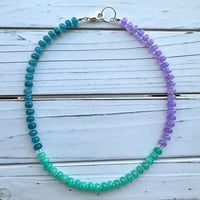 Image 2 of Blue and Purple Jade Necklace