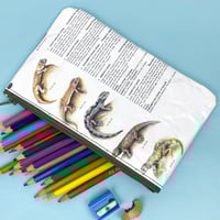 Image 2 of Chameleon and Gecko Book Page Pencil Case