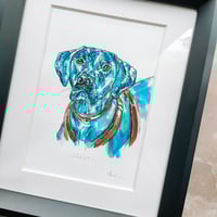 Image 1 of 'Scout' the Handsome Boy - Original Artwork 7x5 inches