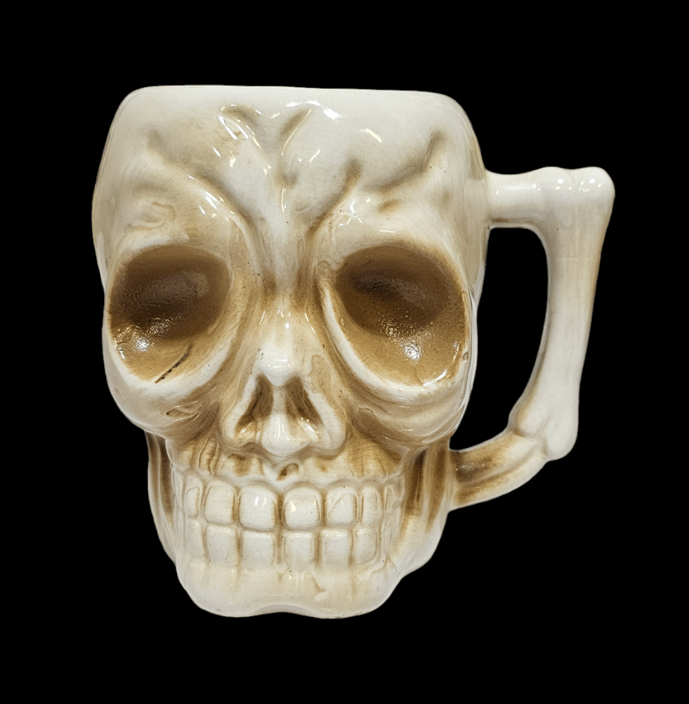 Vintage OMC Royal Hawaiian Skull Mug FREE SHIPPING 