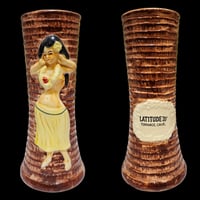 Image 1 of Vintage Latitude 20 Hula Girl Mug FREE SHIPPING 