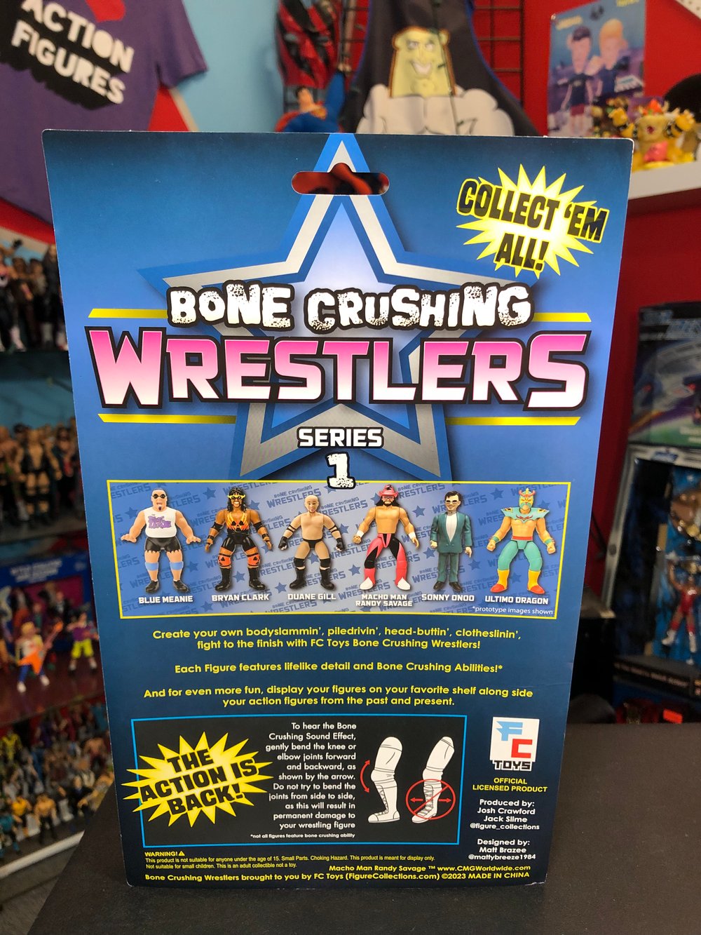 **IN STOCK** MACHO MAN RANDY SAVAGE Bone Crushing Wrestlers Series 1