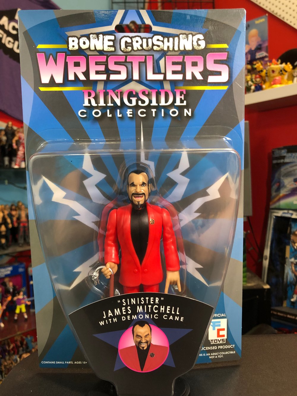 **IN STOCK** JAMES MITCHELL Bone Crushing Wrestlers Ringside Collection Figure
