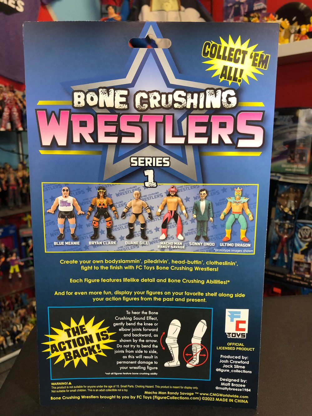 **IN STOCK** JAMES MITCHELL Bone Crushing Wrestlers Ringside Collection Figure