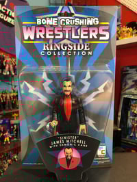 Image 1 of **IN STOCK** LIMITED TO 150 BLACK JAMES MITCHELL Bone Crushing Wrestlers Ringside Collection Figure