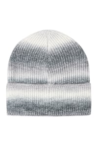 Image 2 of Ombre Striped Knitted Beanie