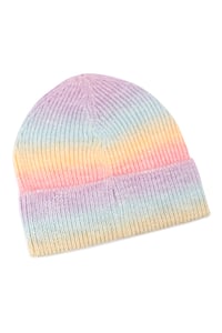 Image 5 of Ombre Striped Knitted Beanie