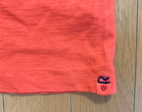 Image 4 of 45 rpm slubby knit red cotton v-neck t-shirt, size3 (M)