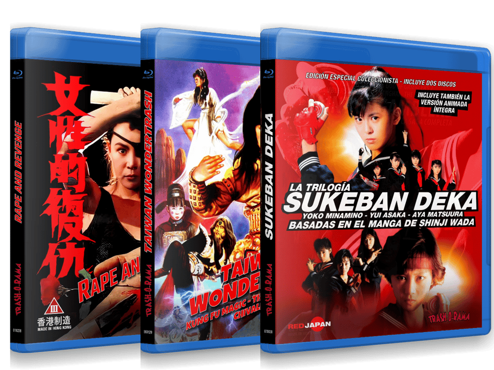 Image of COMBO VIOLACIÓN Y VENGANZA, DELIRIOS TAIWANESES Y COLEGIALAS EN ACCIÓN