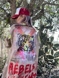 Image 4 of Rebels ¥ unisex ¥ upCyclinG viLLaGe punK¥IbiZa ¥TrenChcoaT¥ festival