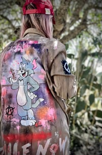 Image 4 of tom ¥ unisex ¥ upCyclinG viLLaGe punK¥IbiZa ¥TrenChcoaT¥ festival