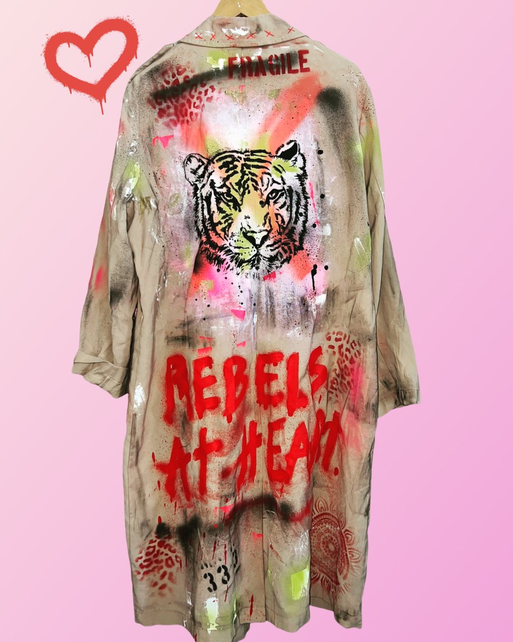 Image of Rebels ¥ unisex ¥ upCyclinG viLLaGe punK¥IbiZa ¥TrenChcoaT¥ festival