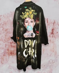 Image 1 of I dont care ¥ unisex ¥ upCyclinG viLLaGe punK¥IbiZa ¥TrenChcoaT¥ festival