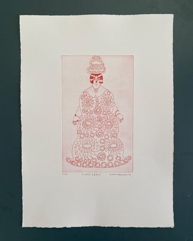 Complete Set of 6 Luvly Ladies (Schäfer Grafik)