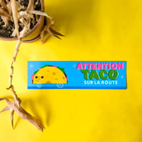 Image 1 of Sticker : Taco sur la route