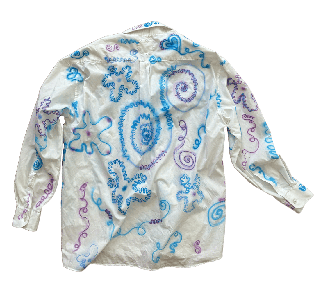 Image of Airbrushed Upcycled Button-up