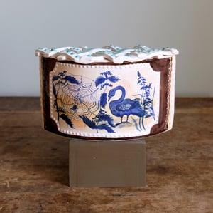 Image of Swan & Whippet - Romantic Vase