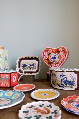 Image of Swan & Whippet - Romantic Vase