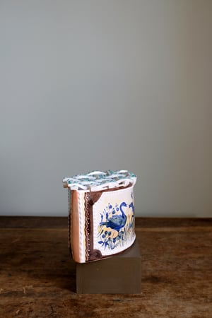 Image of Swan & Whippet - Romantic Vase