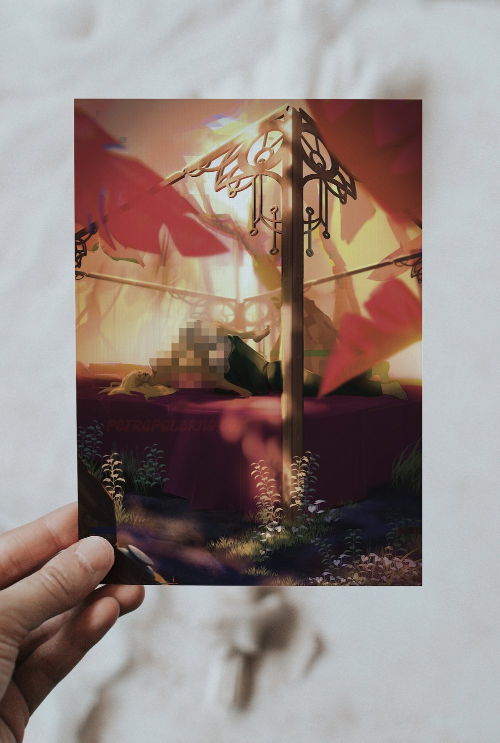 Image of Art Print "The Panic Room" by Listening_Stars_ -- bookish art Petra Palerno alien romance bubble bab