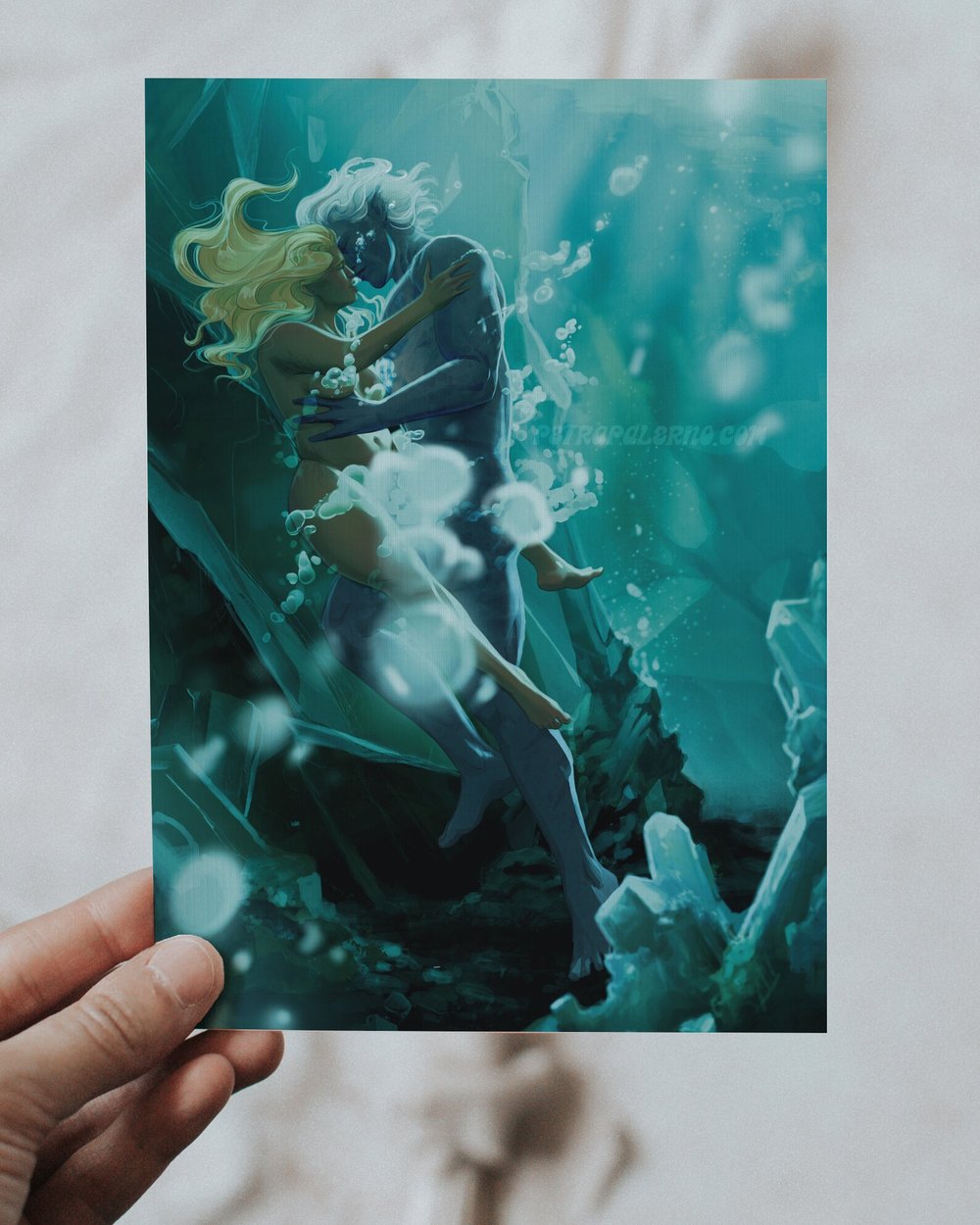 Image of Art Print "After The Wedding" by Listening_Stars_ -- bookish art Petra Palerno alien romance bubble 