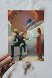 Art Print "Brutal and Beautiful" by Listening_Stars_ -- bookish art Petra Palerno alien romance bubb