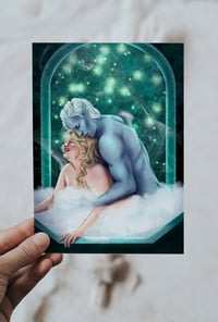 Art Print "Bathtime" by A.loveunlaced -- bookish art Petra Palerno alien romance bubble babes Opal a