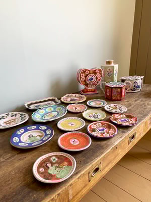 Image of Portrait with Whippet - Romantic Plate