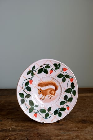 Image of Strawberry Squirrel - Romantic Plate