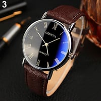 Image 1 of Analog Leather Men's Watch - Rome Edition ⌚️📘