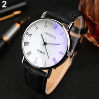 Image 2 of Analog Leather Men's Watch - Rome Edition ⌚️📘