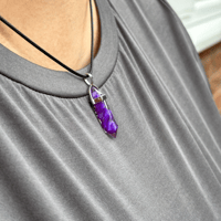 Image 2 of RANDOM COLOUR CRYSTAL NECKLACE