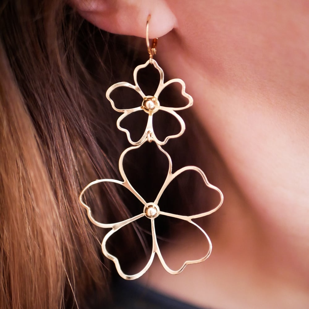 Image of Boucles d'Oreilles NAOLIE Duo