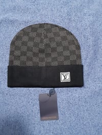 Image 2 of LV Beanie Black