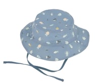 Image 1 of Gorro de playa reversible peces