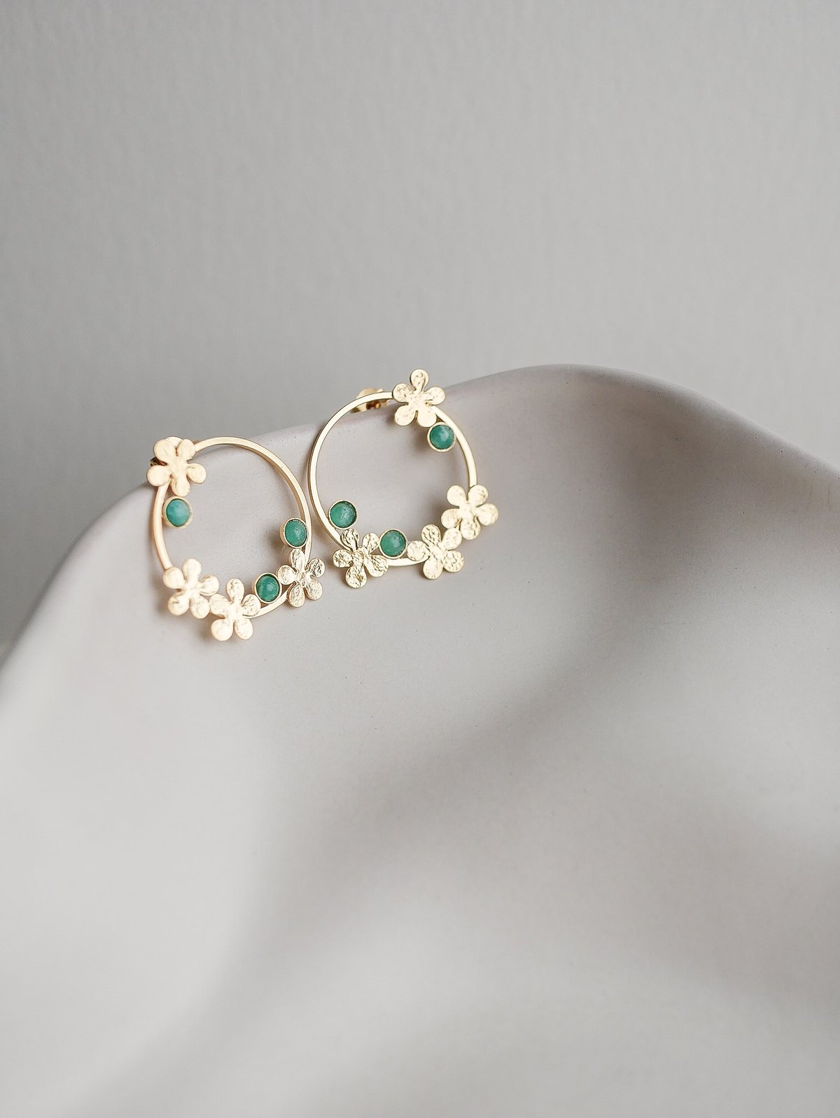 Image of Boucles d'Oreilles IMYRIA - Vert