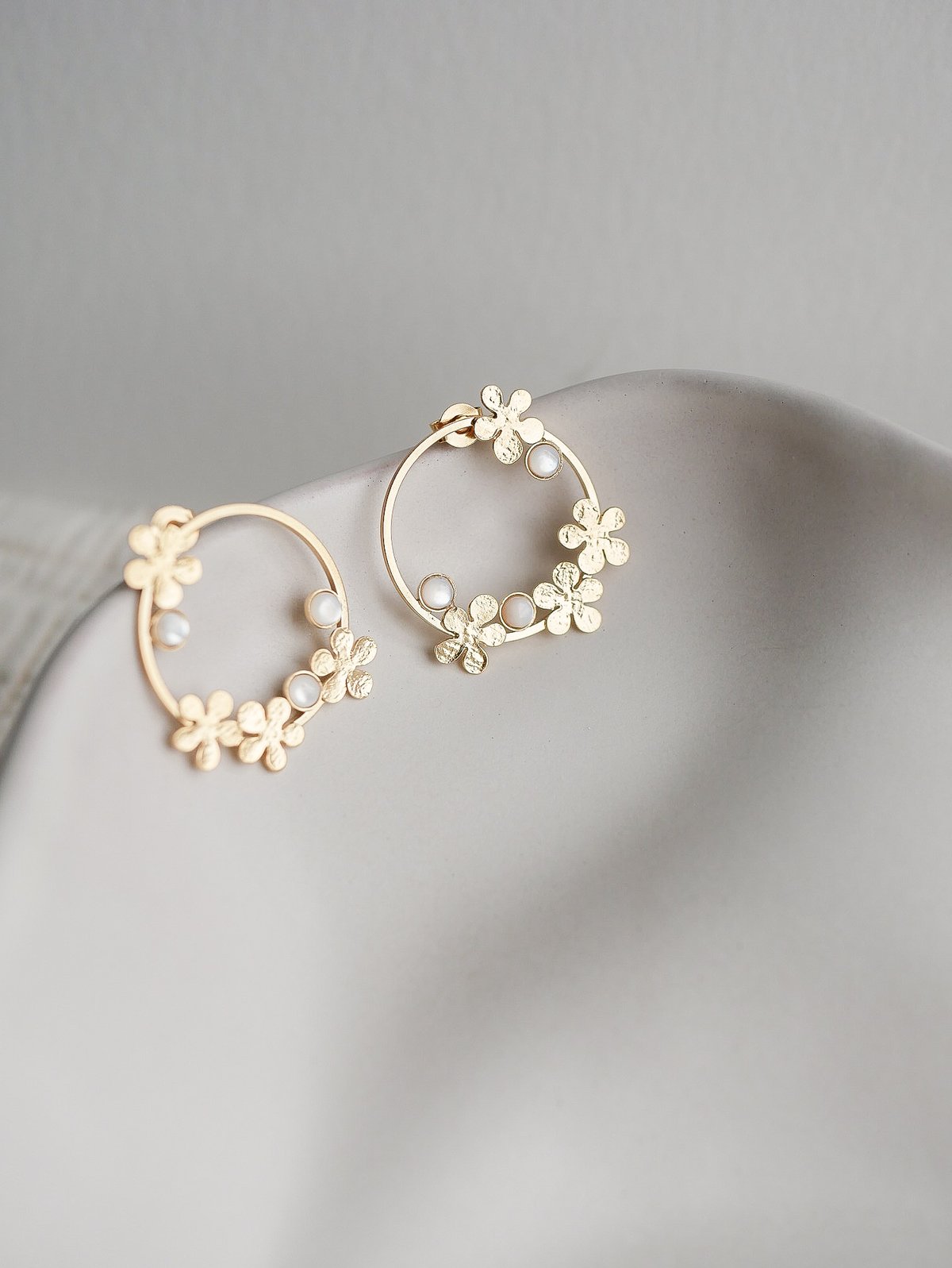 Image of Boucles d'Oreilles IMYRIA - Blanc