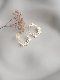 Image 4 of Boucles d'Oreilles IMYRIA - Blanc
