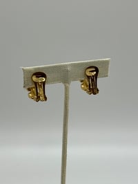 Image 4 of Vintage Christian Dior Clip On Hoop Earrings