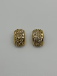 Image 5 of Vintage Christian Dior CZ Clip On Earrings