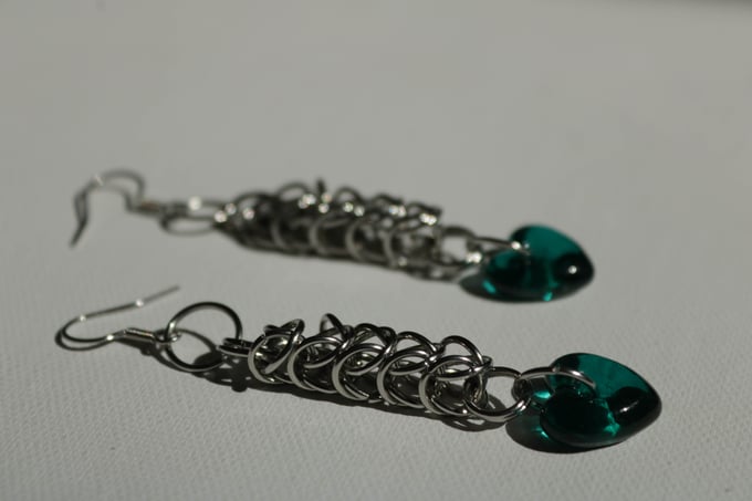 Image of chainmaille hearts
