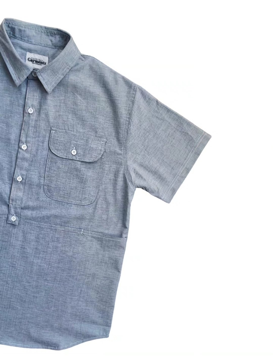 Image of Chambray "Joey" shirtsleeve overshirt 