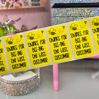Image 1 of Thanks For Bee-ING The Best Customer Packaging Stickers