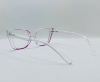 Image 3 of Pink Highlighter Clear Glasses
