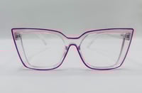 Image 2 of Pink Highlighter Clear Glasses