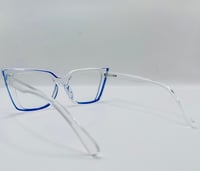 Image 3 of Blue Highlighter Clear Glasses