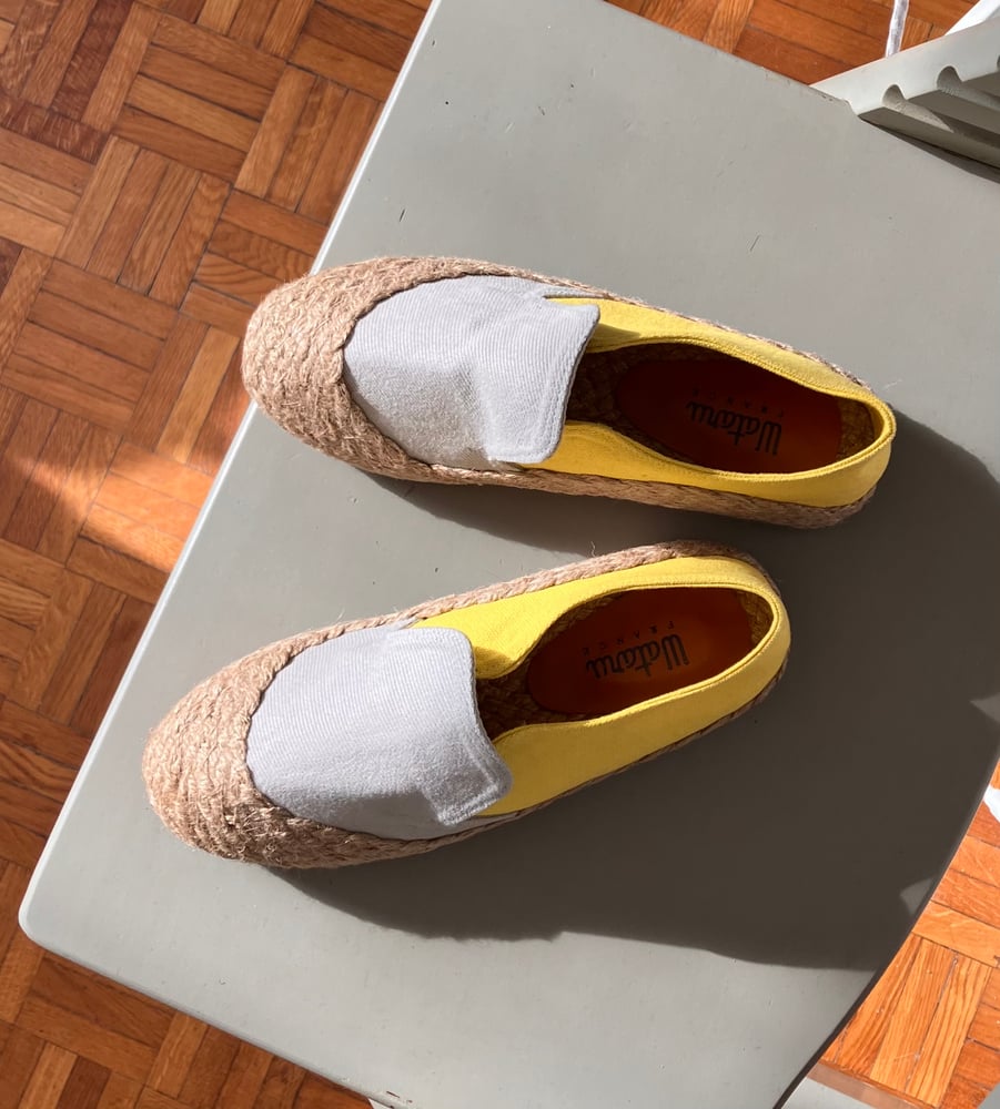 Image of Classic Espadrilles - Grey Yellow Bi-Color